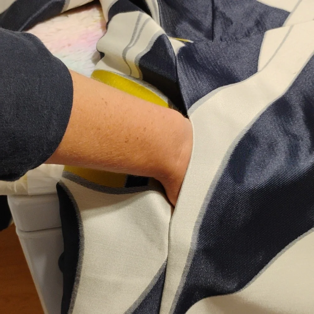 SALE! NWT Ann Taylor Petite Classy Multicolor Long Silky Soft Jacket (X-54) - Picture 12 of 14